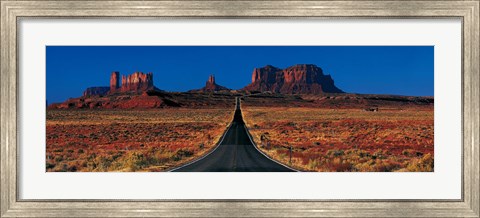 Framed Route 163, Monument Valley Tribal Park, Arizona Print
