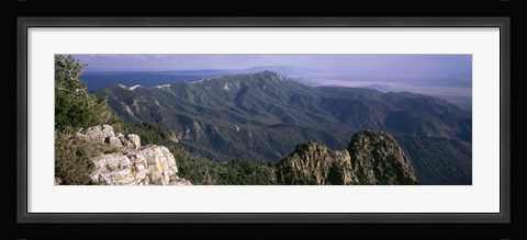 Framed Sandia Mountains, Albuquerque, New Mexico, USA Print