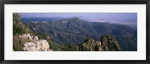 Framed Sandia Mountains, Albuquerque, New Mexico, USA Print