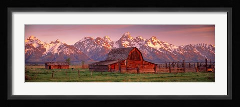 Framed Barn Grand Teton National Park WY USA Print