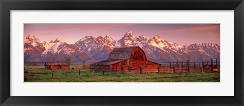 Framed Barn Grand Teton National Park WY USA Print