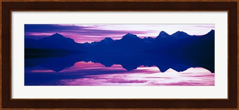 Framed Sunrise Lake McDonald Glacier National Park, Montana Print