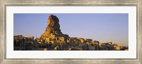 Framed Low angle view of a rock formation in a village, Cappadocia, Turkey Print
