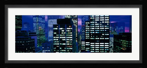 Framed Downtown buildings Toronto Ontario Canada Print