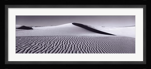 Framed Dunes in Black and White, New Mexico Print