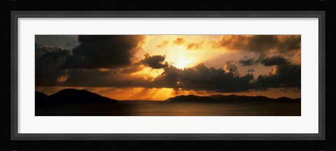 Framed Sunset British Virgin Islands Print