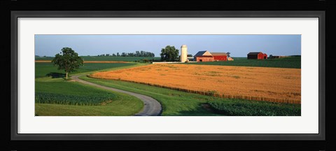 Framed Farm nr Mountville Lancaster Co PA USA Print