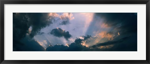 Framed Clouds With God Rays Print