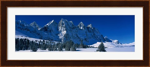 Framed Ramparts Tonquin Valley Jasper National Park Alberta Canada Print