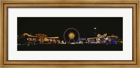 Framed Ferris Wheel, Oktoberfest, Munich, Germany Print