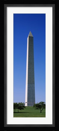 Framed Low angle view of the Washington Monument, Washington DC, USA Print