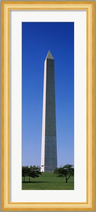 Framed Low angle view of the Washington Monument, Washington DC, USA Print