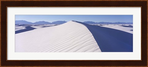 Framed Hills in the White Sands Desert, New Mexico Print