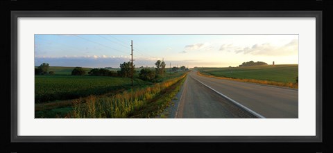 Framed Highway Eastern IA Print