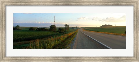 Framed Highway Eastern IA Print