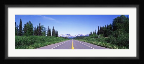 Framed George Parks Highway AK Print