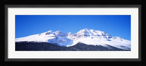 Framed Snow Covered Mountain, Banff National Park Alberta Canada Print