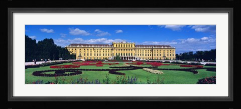 Framed Schonbrunn Palace, Gardens, Vienna, Austria Print