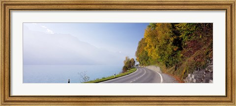 Framed Road, Lake, Brienz, Switzerland Print
