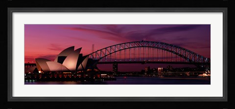Framed Australia, Sydney, sunset Print
