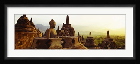 Framed Indonesia, Java, Borobudur Temple Print