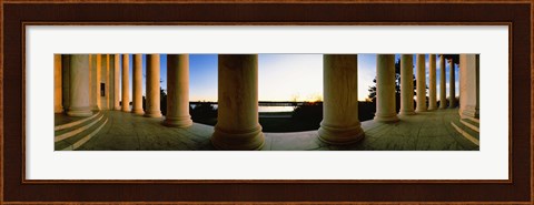Framed Jefferson Memorial Columns, Washington DC Print