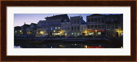 Framed Buildings at the waterfront, Costa De Prata, Aveiro, Portugal Print
