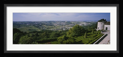 Framed High angle view of a town, Pousada, Sintra, Lisbon, Portugal Print