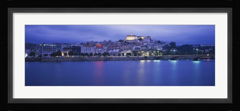 Framed Buildings at the waterfront, Mondego River, Coimbra, Beira Litoral, Beira, Portugal Print