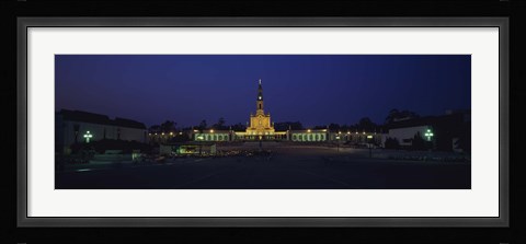 Framed Our Lady Of Fatima at Night, Fatima, Portugal Print