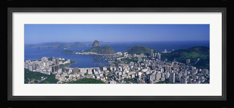 Framed Skyline, Cityscape, Coastal City, Rio De Janeiro, Brazil Print
