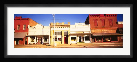 Framed Store Fronts, Main Street, Chatsworth, Illinois Print
