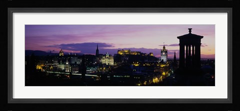 Framed Scotland, Edinburgh Castle Print