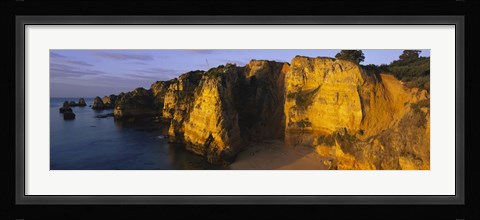 Framed Sandy Cove, Algarve, Portugal Print