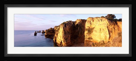 Framed Portugal, Algarve Region, coastline Print