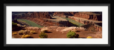 Framed High angle view of a river flowing through a canyon, Dead Horse Point State Park, Utah, USA Print