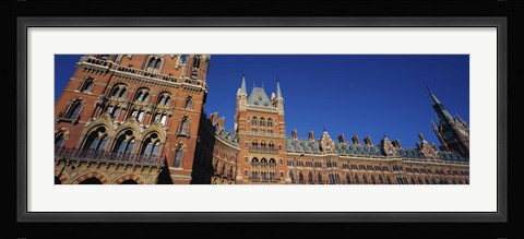 Framed Low angle view of a building, St. Pancras Railway Station, London, England Print
