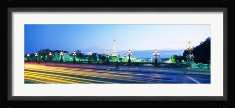 Framed France, Paris, Alexandre III Bridge Print