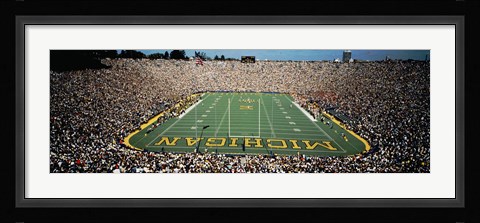 Framed University Of Michigan Stadium, Ann Arbor, Michigan, USA Print