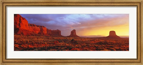 Framed Sunrise, Monument Valley, Arizona, USA Print