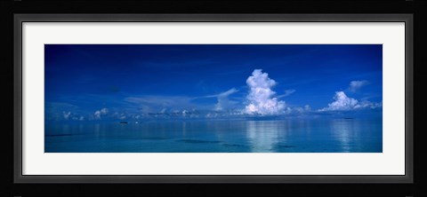 Framed Sea &amp; Clouds The Maldives Print