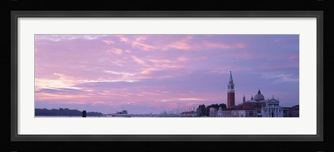 Framed Church in a city, San Giorgio Maggiore, Grand Canal, Venice, Italy Print
