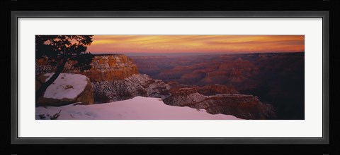 Framed Rock formations on a landscape, Grand Canyon National Park, Arizona, USA Print
