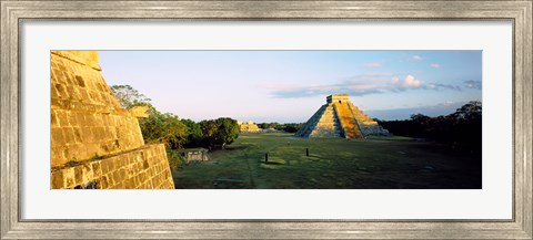 Framed Pyramids at an archaeological site, Chichen Itza, Yucatan, Mexico Print