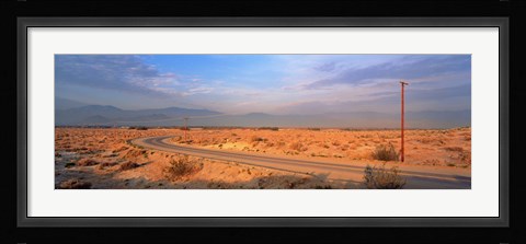 Framed Road Desert Springs CA Print