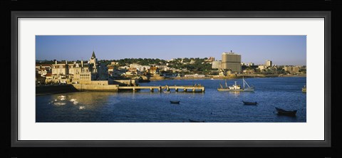 Framed Buildings at the waterfront, Cascais, Lisbon, Portugal Print