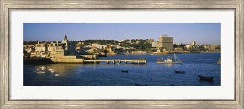 Framed Buildings at the waterfront, Cascais, Lisbon, Portugal Print