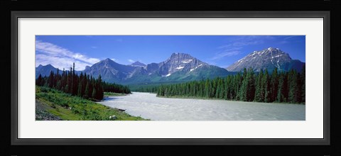 Framed Rocky Mountains Near Jasper, Alberta Canada Print