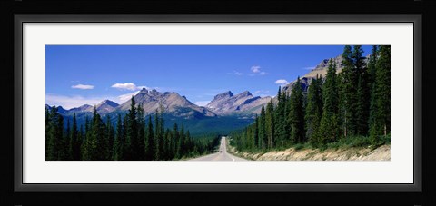 Framed Road In Canadian Rockies, Alberta, Canada Print