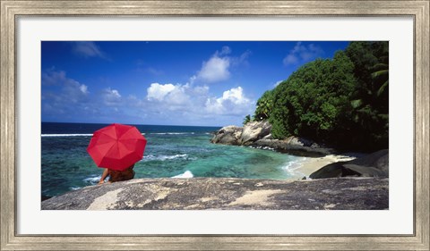 Framed Indian Ocean Moyenne Island Seychelles Print